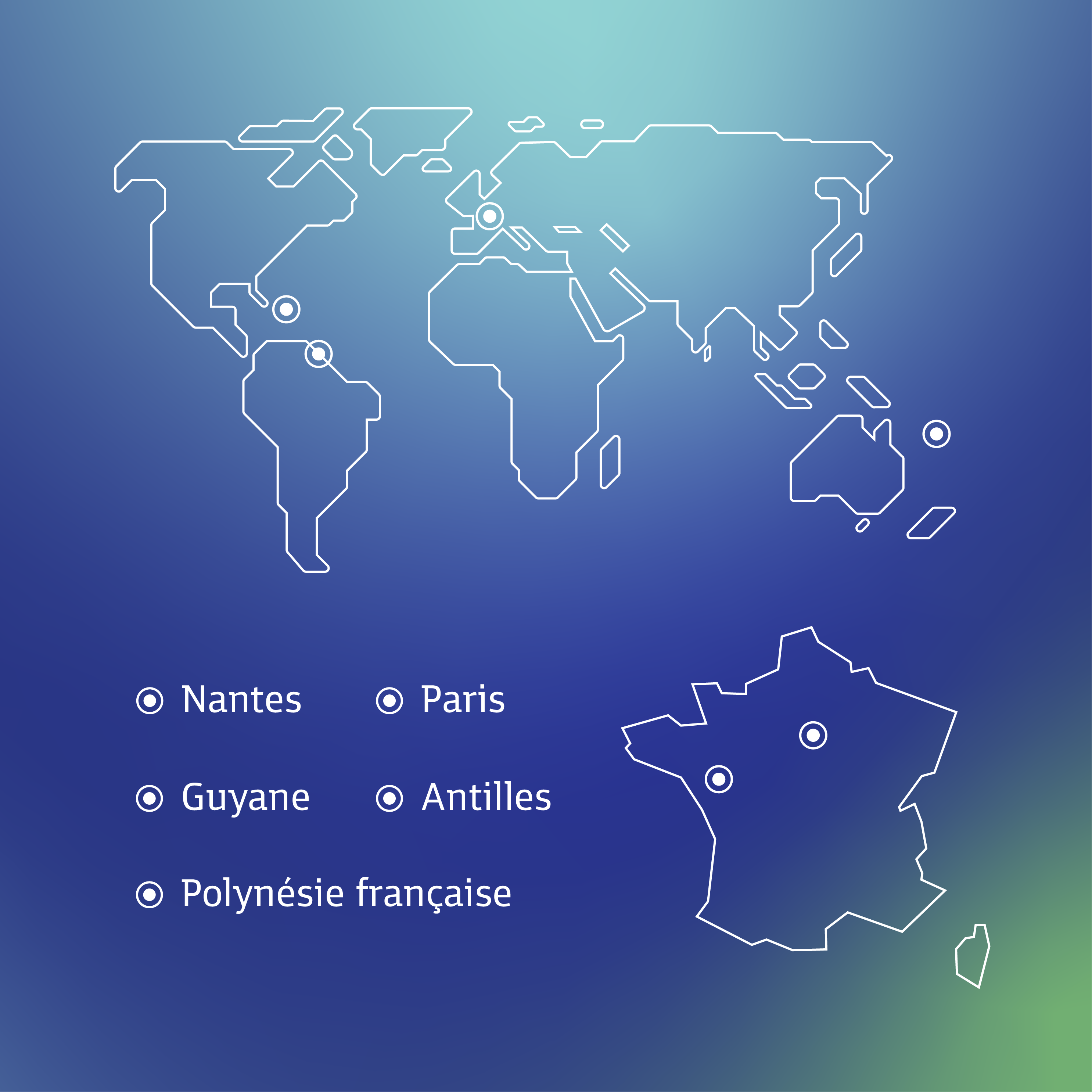 Carte de présence du groupe INTEGRAL Expert Sûreté